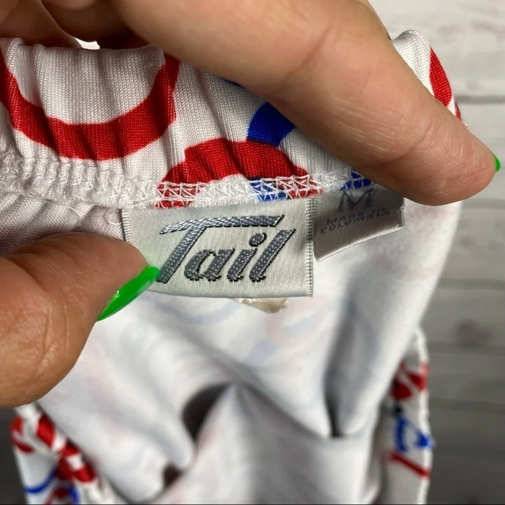 VINTAGE TAIL white tennis mini skirt Sz M - Picture 5 of 6